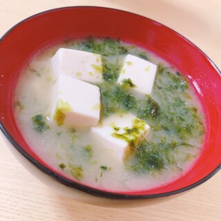 あおさと豆腐お味噌汁